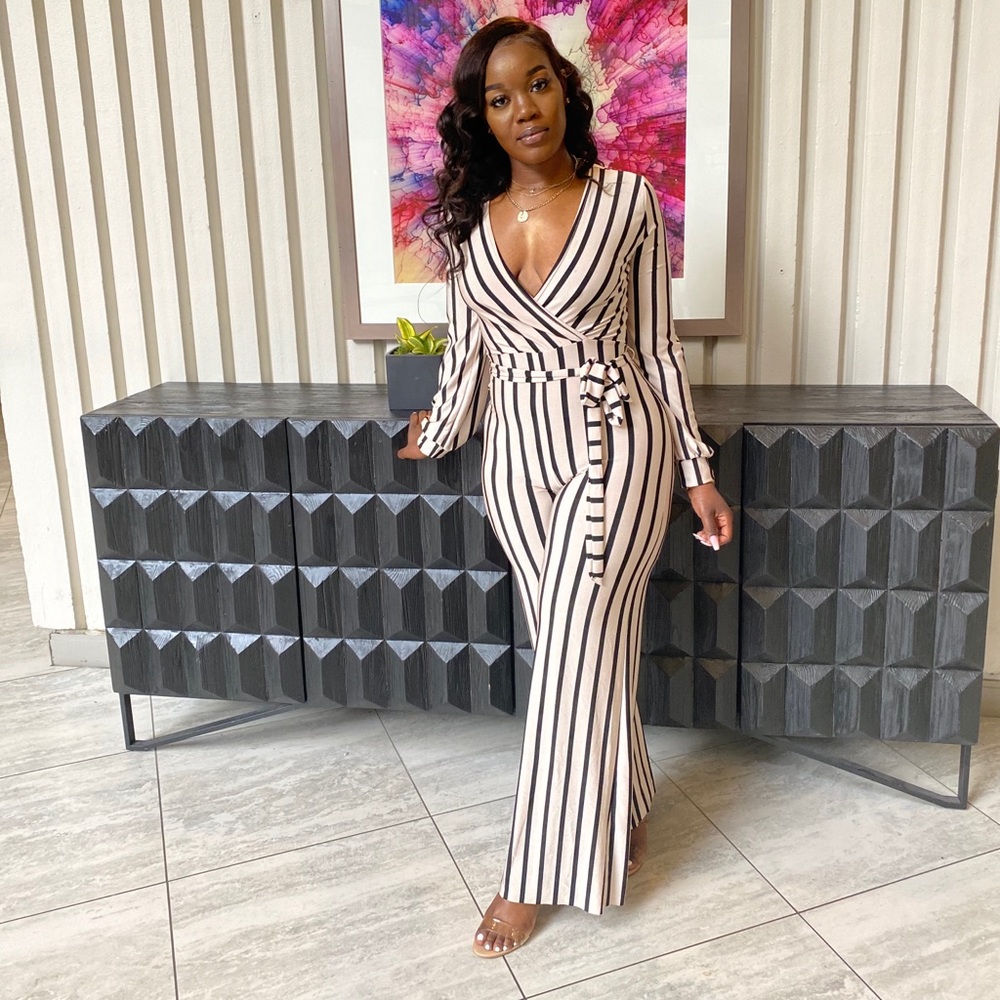 Pin strip Jumpsuit